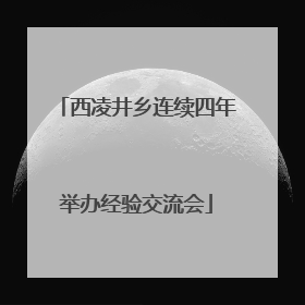 西凌井乡连续四年举办经验交流会