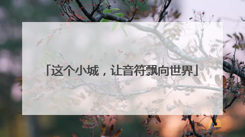 这个小城，让音符飘向世界