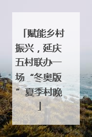 赋能乡村振兴，延庆五村联办一场“冬奥版”夏季村晚
