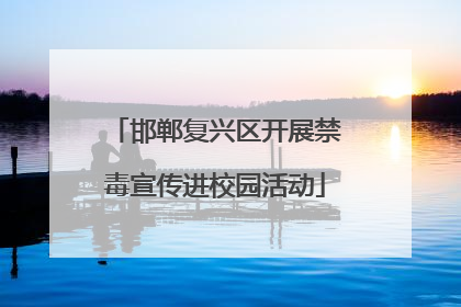 邯郸复兴区开展禁毒宣传进校园活动