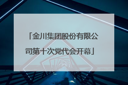 金川集团股份有限公司第十次党代会开幕