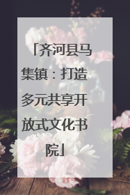 齐河县马集镇：打造多元共享开放式文化书院