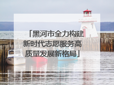 黑河市全力构建新时代志愿服务高质量发展新格局