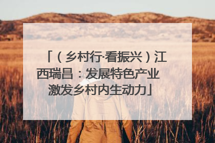 （乡村行·看振兴）江西瑞昌：发展特色产业 激发乡村内生动力
