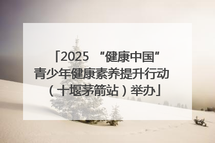 2025 “健康中国” 青少年健康素养提升行动（十堰茅箭站）举办