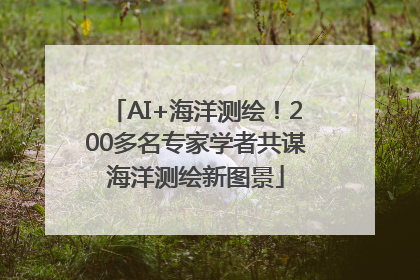 AI+海洋测绘！200多名专家学者共谋海洋测绘新图景