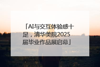 AI与交互体验感十足，清华美院2025届毕业作品展启幕